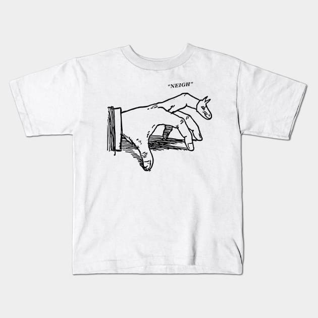 Neigh Palm Kids T-Shirt by Arcane Bullshit